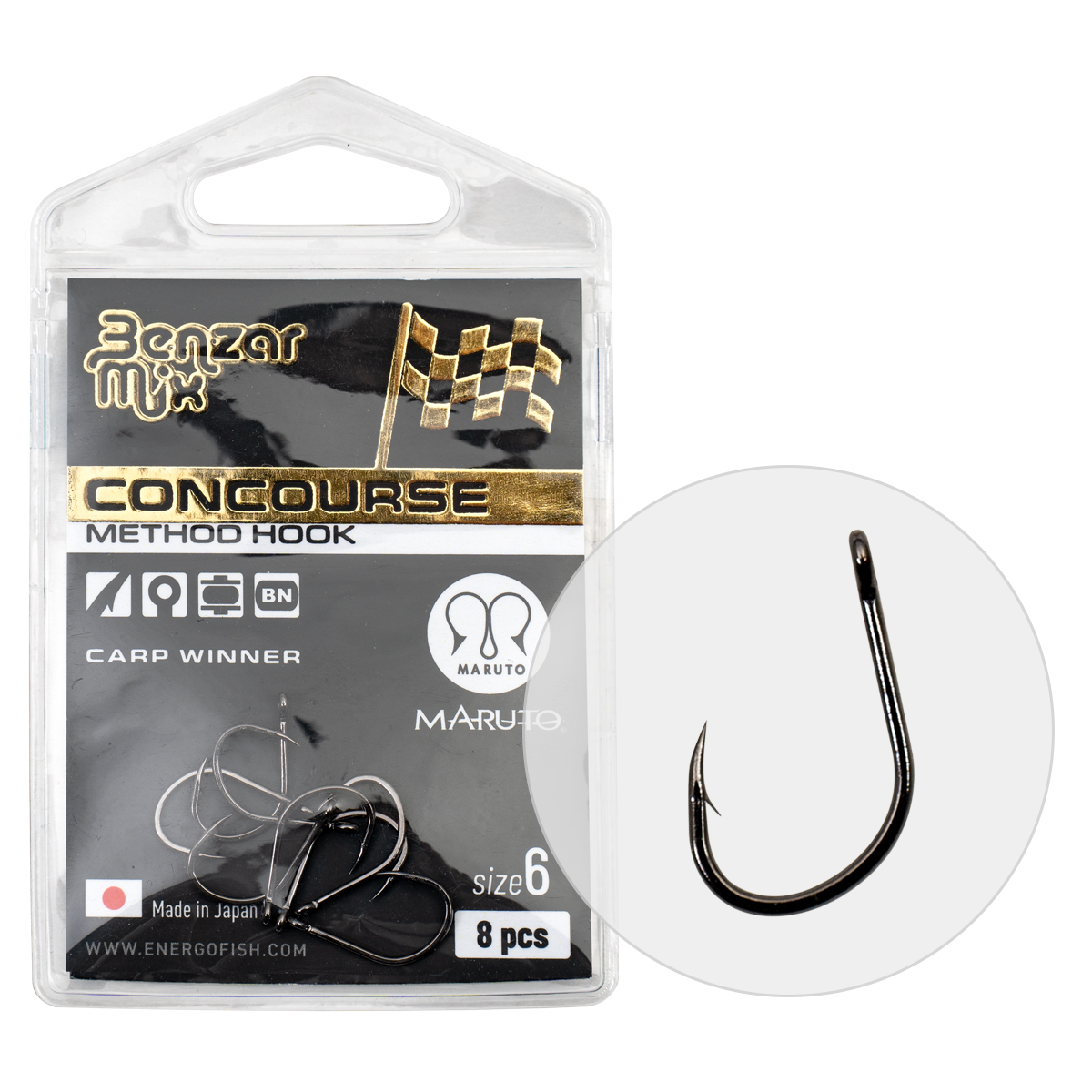 BENZAR CONCOURSE METHOD CARP WINNER HOOK size: 10